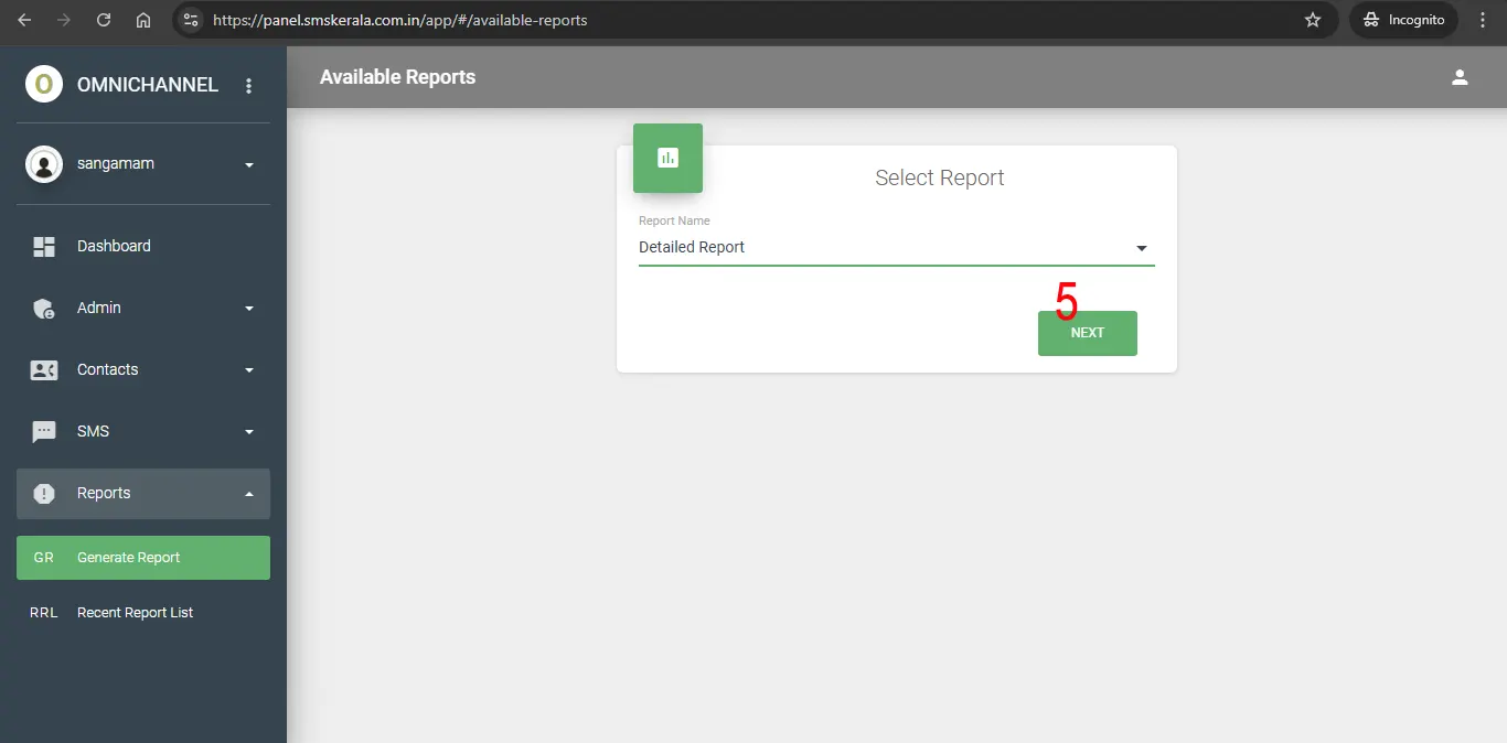 Bulk SMS Report Help/Guide-2