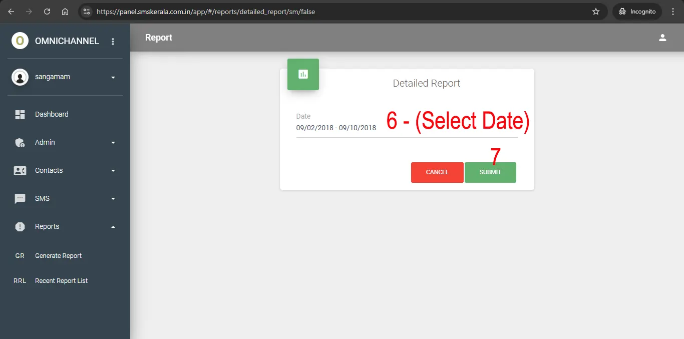 Bulk SMS Report Help/Guide-3